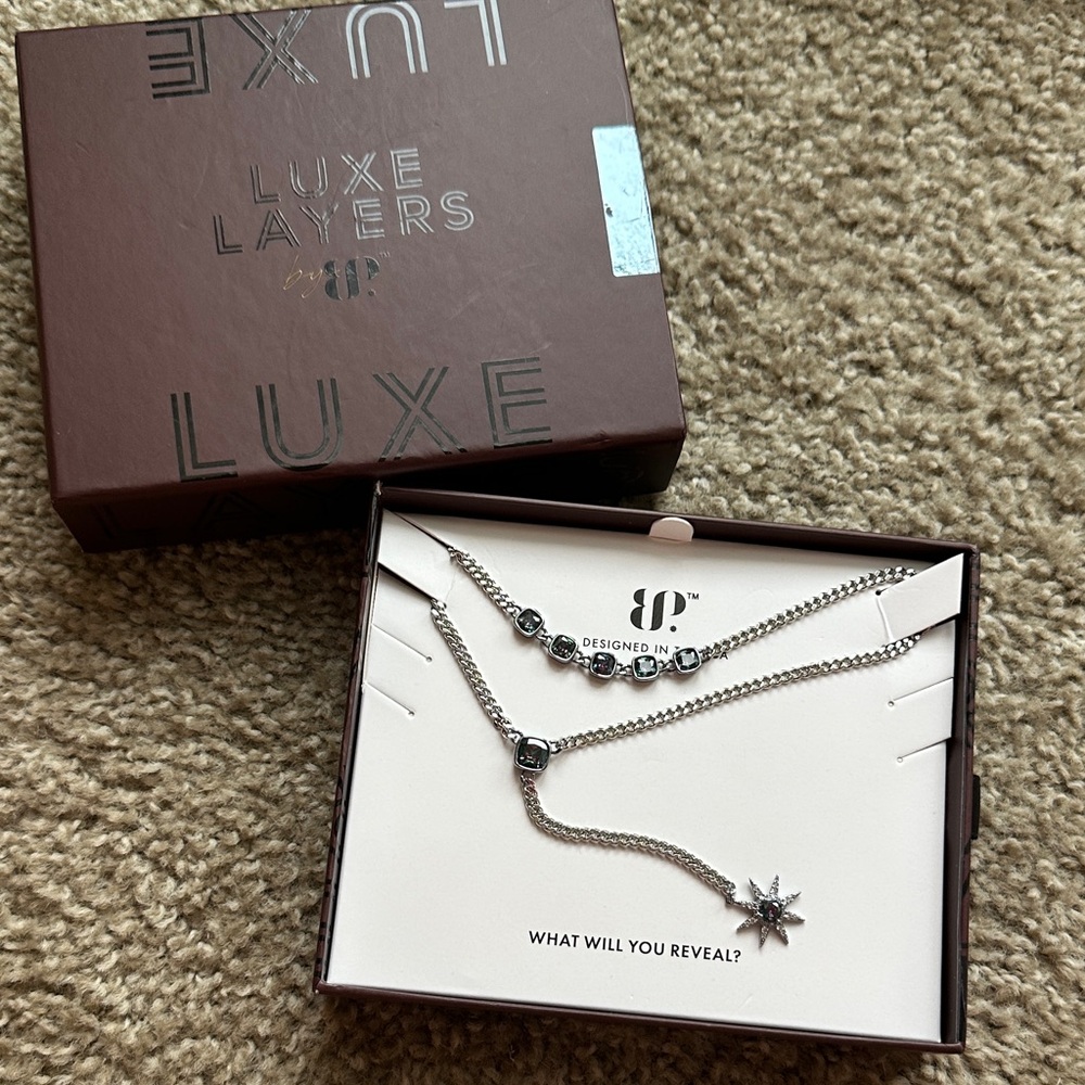 Luxe Layers Silver Star Necklace